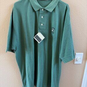 Cutter & Buck Vintage Mighty Ducks Anaheim 9th Annual Golf Mint green polo NWT